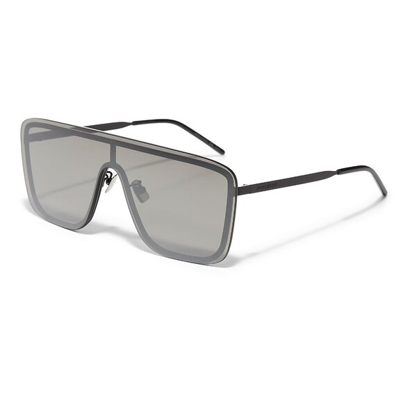 BNWT AW24 SAINT LAURENT PARIS BLACK SHIELD SUNGLASSES - Picture 5 of 6